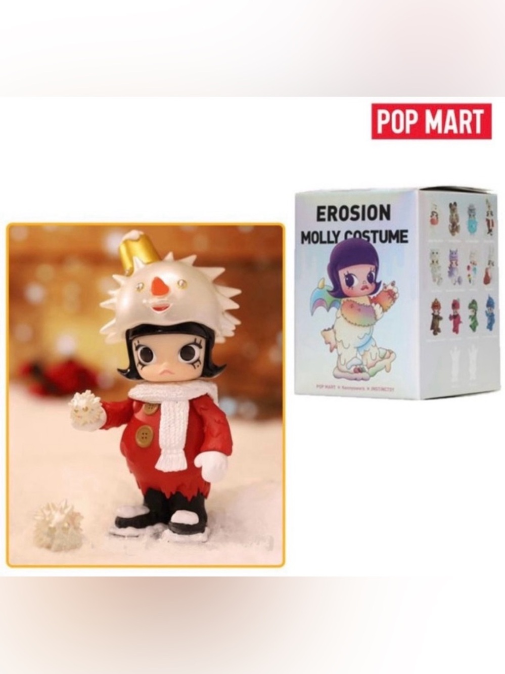 Pop Mart x Instinctoy x Kennyswork 
 Erosion Costume Series Snowy Molly